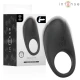 Inel penis vibrator cu stimulare clitoridiană, negru