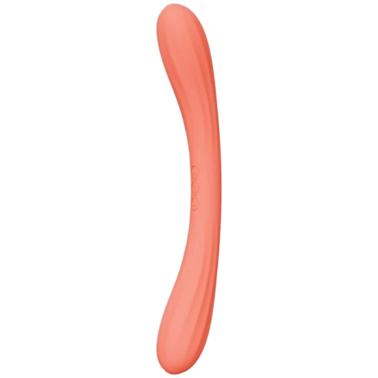 Vibrator Tip Boomerang, Double Ended, Roz Coral