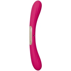 Vibrator dublu cu vibrații tip boomerang, Roz