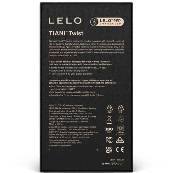 TIANI TWIST - Vibrator pentru cupluri, Roz
