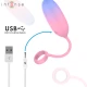 Vibrator G-Point din silicon, gradient, reîncărcabil USB