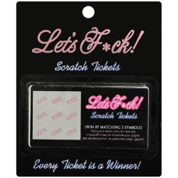 Set 8 bilete răzuibile „Let’s F*ck! Scratch Tickets”