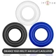Set 3 inele pentru penis din silicon medical și ABS, diverse culori