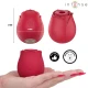 Aspirator clitoridian Camellia din silicon, bordeaux
