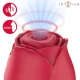 Aspirator clitoridian Camellia din silicon, bordeaux