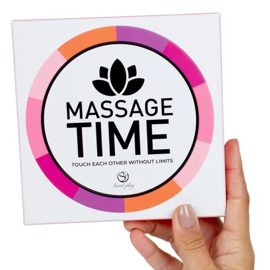JOC PENTRU CUPLURI - „MASSAGE TIME”, Roz/Negru