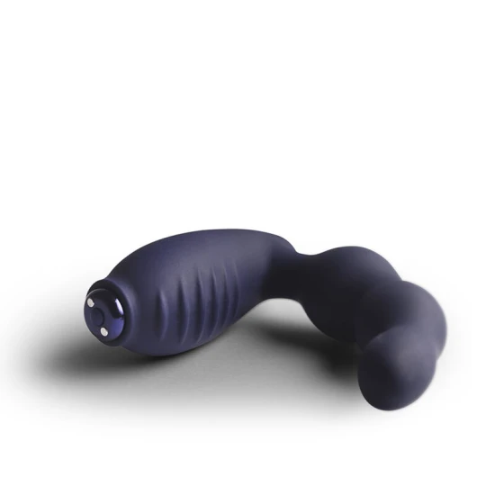 Vibrator prostatic și perineal Dominion din silicon, albastru