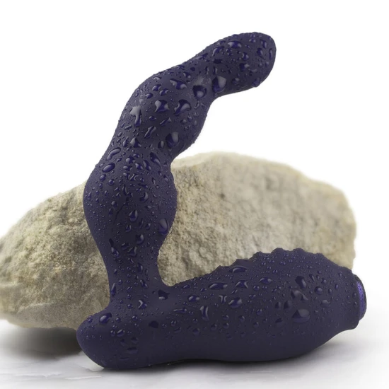 Vibrator prostatic și perineal Dominion din silicon, albastru