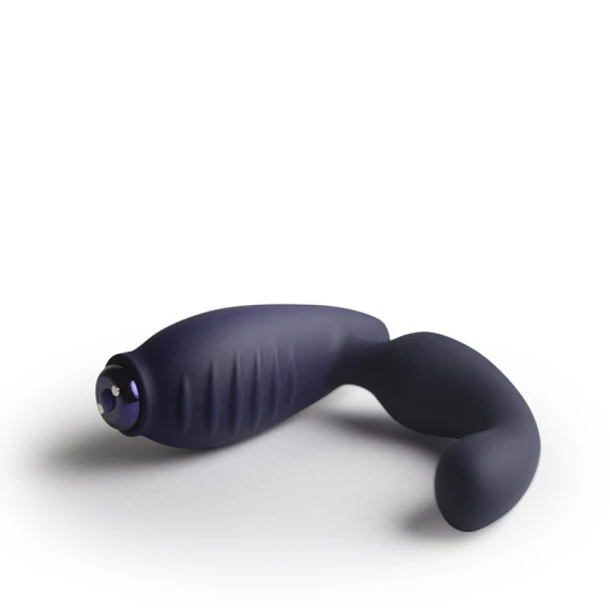 Masajer prostată și perineu din silicon, albastru, universal
