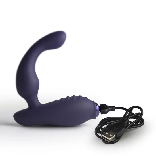 Masajer prostată și perineu din silicon, albastru, universal