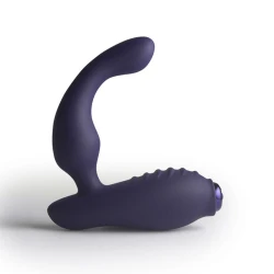 Masajer prostată și perineu din silicon, albastru, universal
