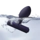 Plug anal vibrant orbital din silicon, albastru