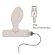 Plug anal vibrant orbital din silicon, albastru