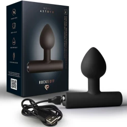 Plug anal vibrant Nova Astryx din silicon, negru