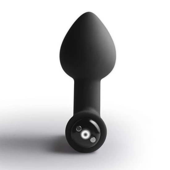 Plug anal vibrant Nova Astryx din silicon, negru