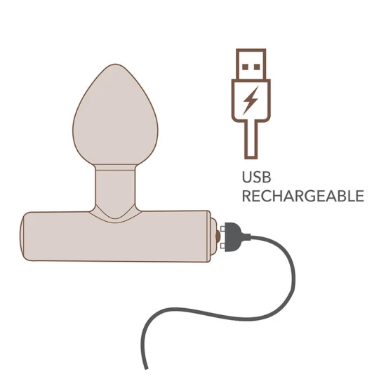 Plug anal vibrant Nova Astryx din silicon, negru
