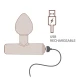 Plug anal vibrant Nova Astryx din silicon, negru