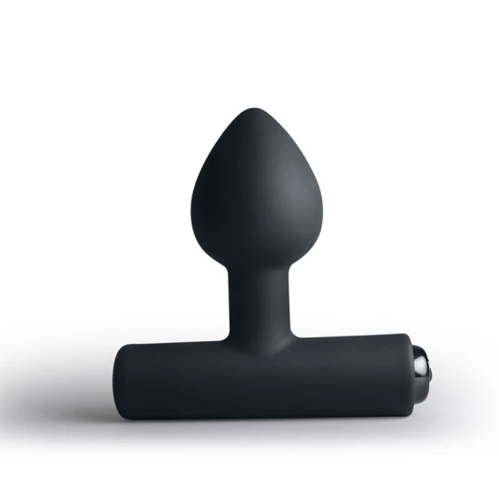 Plug anal vibrant Nova Astryx din silicon, negru
