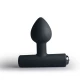 Plug anal vibrant Nova Astryx din silicon, negru