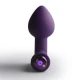Plug anal vibrant Nova Astryx din silicon, mov