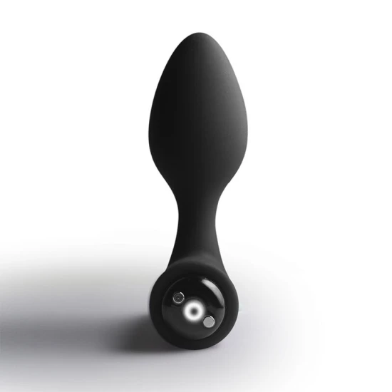 Plug anal vibrator Nova Solaris din silicon, negru