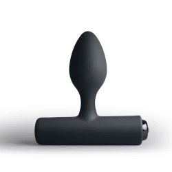 Plug anal vibrator Nova Solaris din silicon, negru