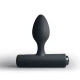Plug anal vibrator Nova Solaris din silicon, negru