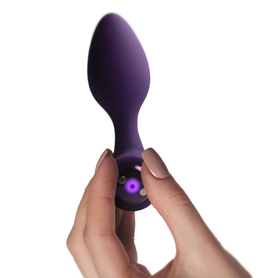 Plug anal vibrant Nova Solaris din silicon, mov