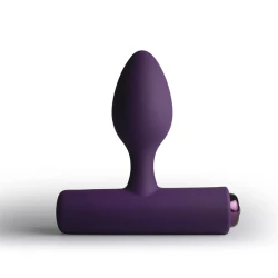 Plug anal vibrant Nova Solaris din silicon, mov
