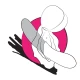 Vibrator clitoridian din silicon, roz piersică