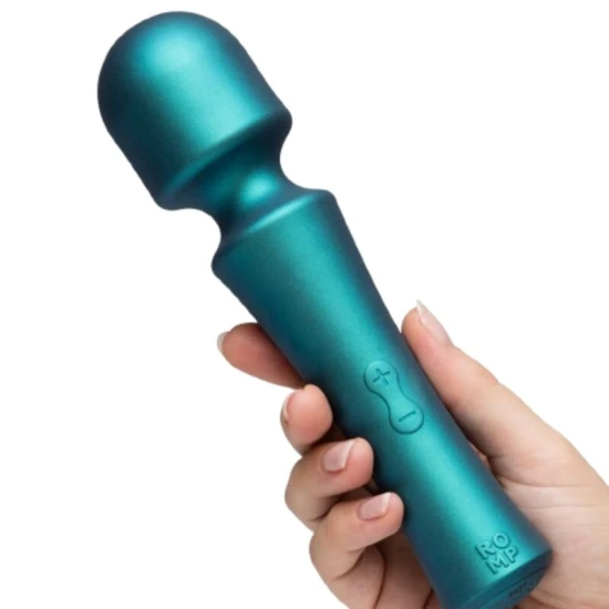 Vibrator mini wand cu cap flexibil, verde