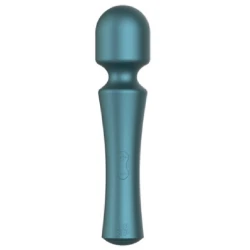 Vibrator mini wand cu cap flexibil, verde