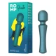 Vibrator mini wand cu cap flexibil, verde