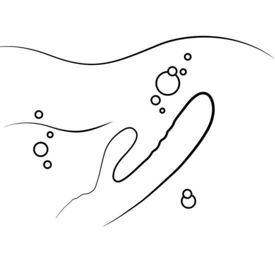 Vibrator rabbit reîncărcabil din silicon, roșu