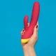 Vibrator rabbit reîncărcabil din silicon, roșu