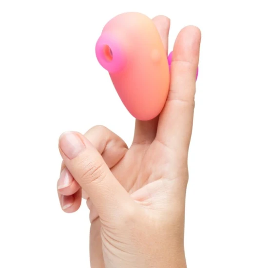 Stimulator clitoral cu sucțiune din silicon, roz, USB, waterproof