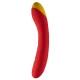 Vibrator G-Spot din silicon, roșu, USB