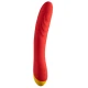 Vibrator G-Spot din silicon, roșu, USB