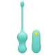 Vibrator G-spot ROMP Cello din silicon, turcoaz, telecomandă