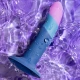 Dildo din silicon cu ventuză tricoloră, 14 cm