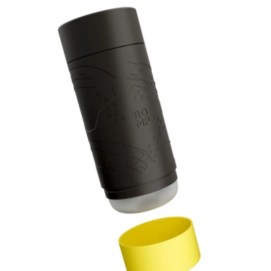 Masturbator masculin cu control al sucțiunii, 20 cm, negru