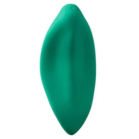 Vibrator clitoral ergonomic din silicon medical, verde aqua