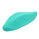 Vibrator clitoral ergonomic din silicon medical, verde aqua