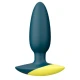 Plug anal vibrator ROMP Bass din silicon, verde
