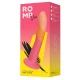 Dildo din silicon cu ventuză, tricolor, 18 cm