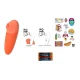 Vibrator clitoridian ROMP Switch din silicon, portocaliu
