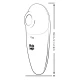 Vibrator clitoridian ROMP Switch din silicon, portocaliu