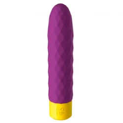 Vibrator bullet mini multifuncțional din silicon, violet