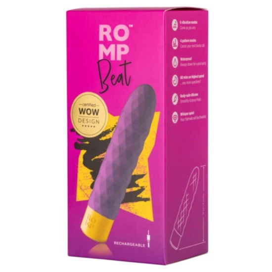 Vibrator bullet mini multifuncțional din silicon, violet