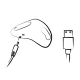 Vibrator G-Spot din silicon, roz, USB